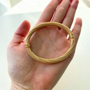9k vintage textured bangle from UK
